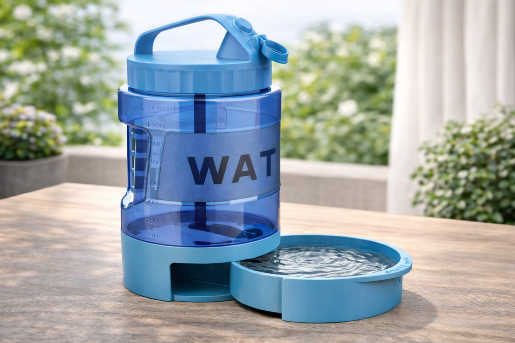 Bouteille d’eau avec bol intégré pour chien – 2,2L