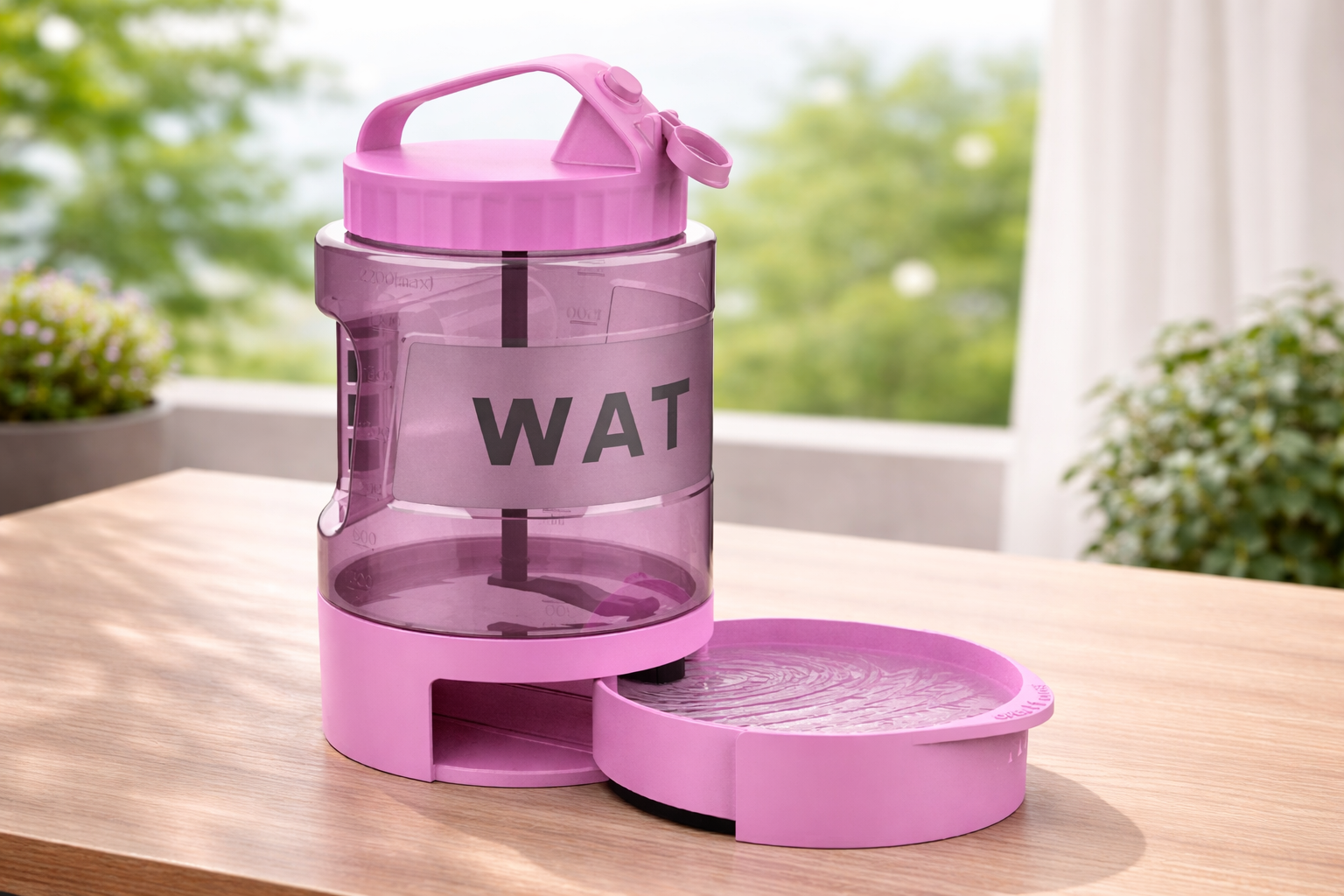 Bouteille d’eau avec bol intégré pour chien – 2,2L